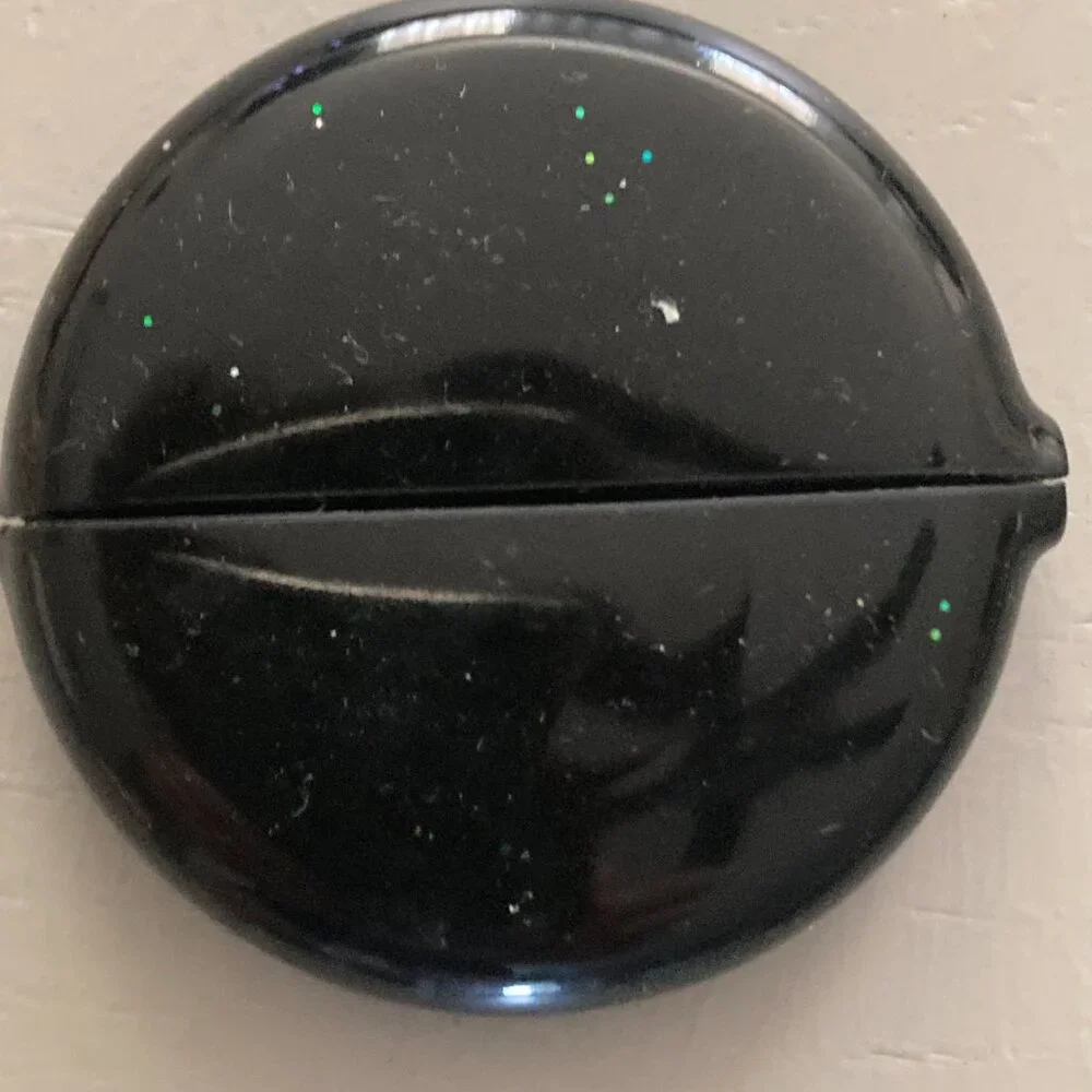 Vintage black coin holder - 70's